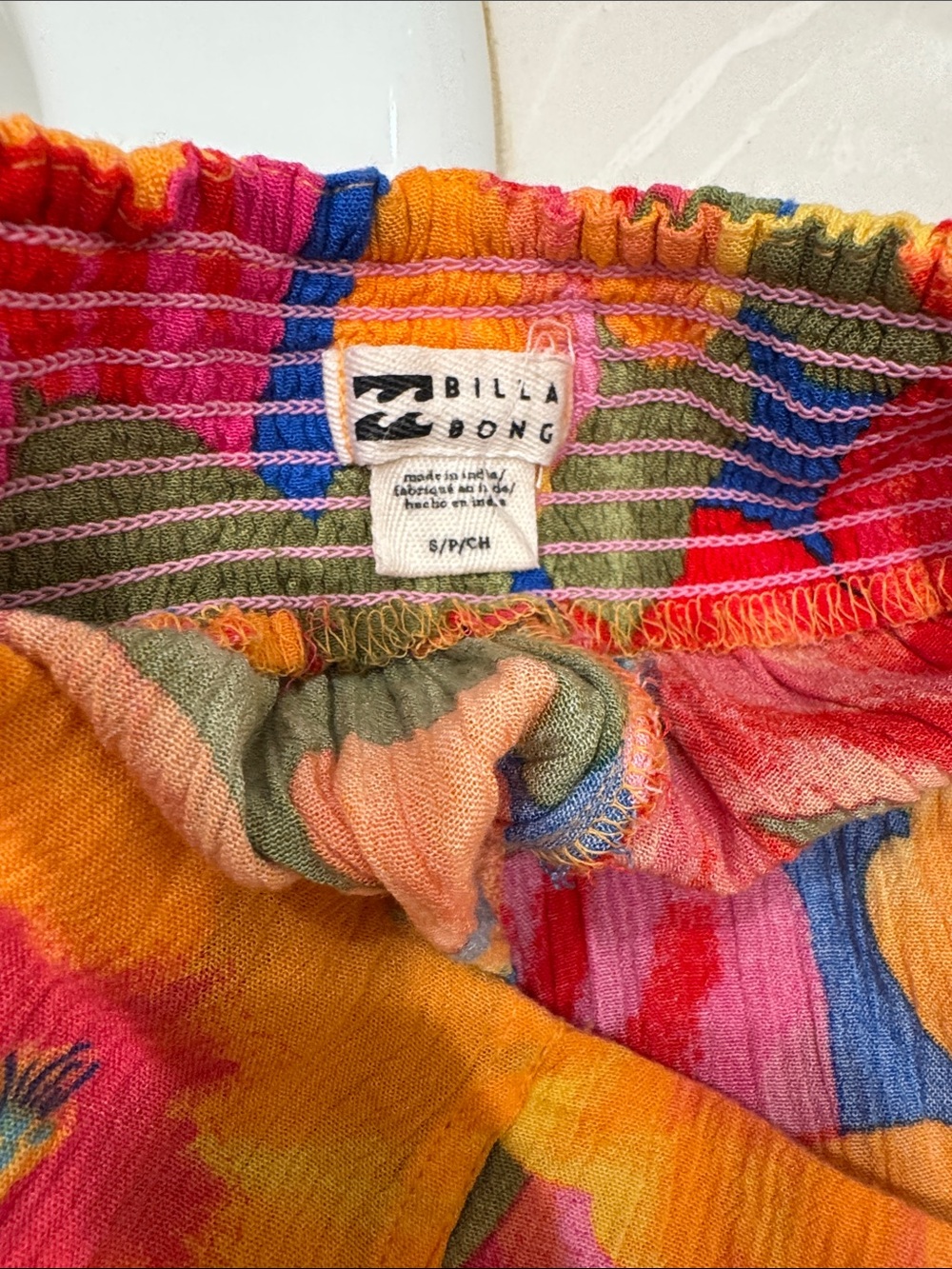 Billabong Floral Spilt-Leg Swim Coverup Pants in Bright Multi - Picture 5 of 5